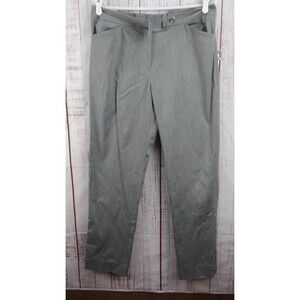 Jones New York Dress Pants Womens 12 Gray Stretch Cotton Career New